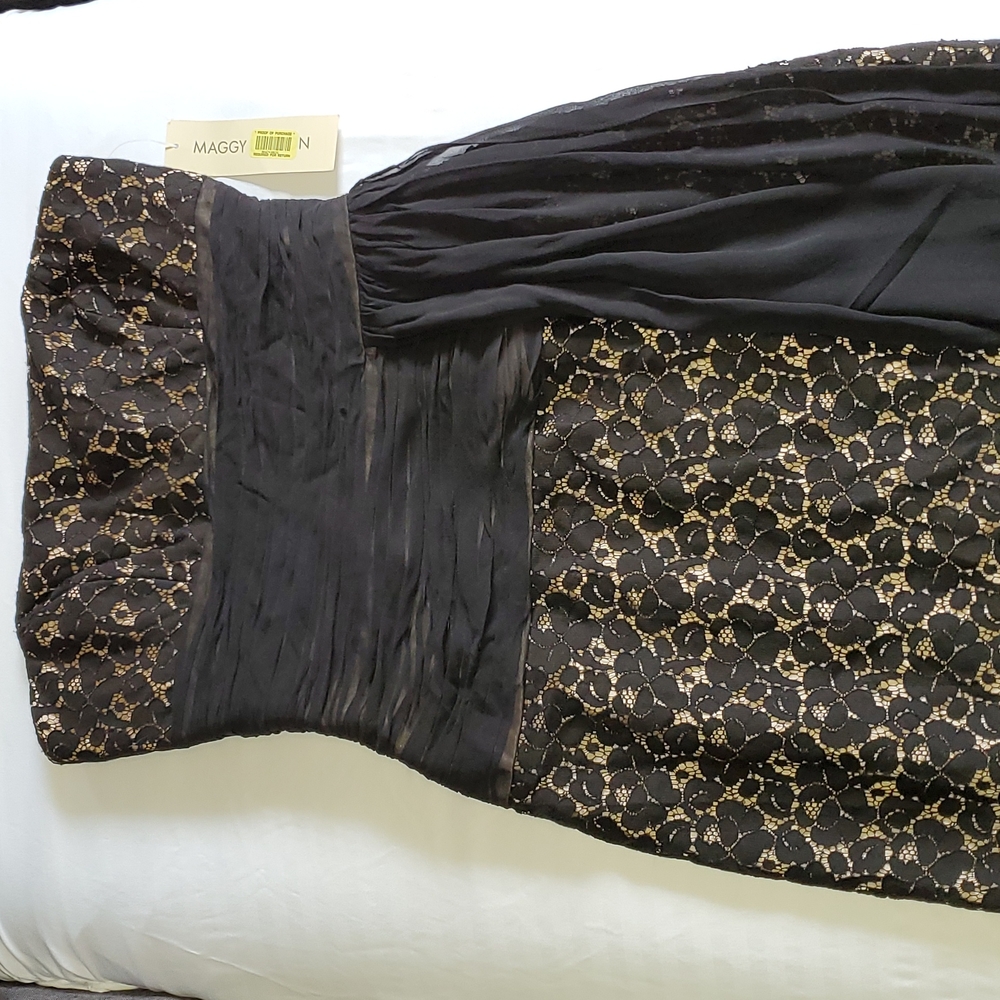 Maggie London  Strapless Party/Cocktail Lace Dress Size 6